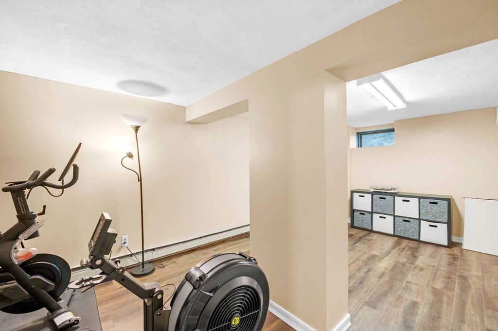 Fitness Equipment, Interior, Wood Texture Flooring