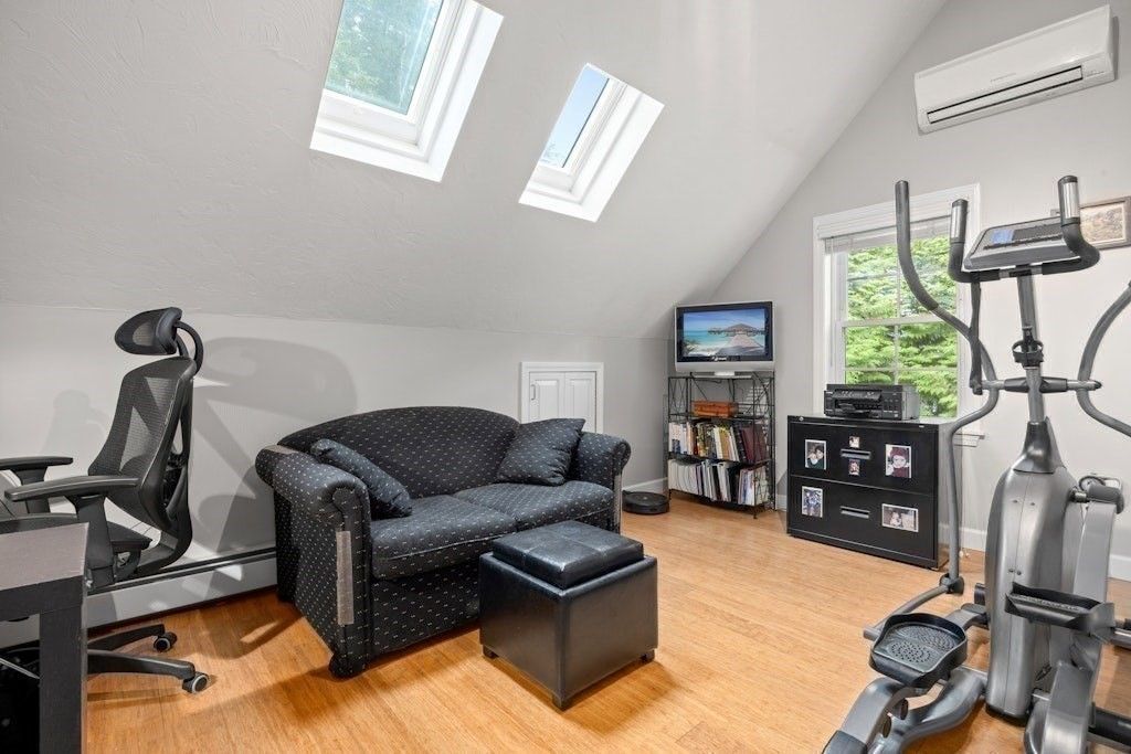 Fitness Equipment, Interior, Wood Texture Flooring