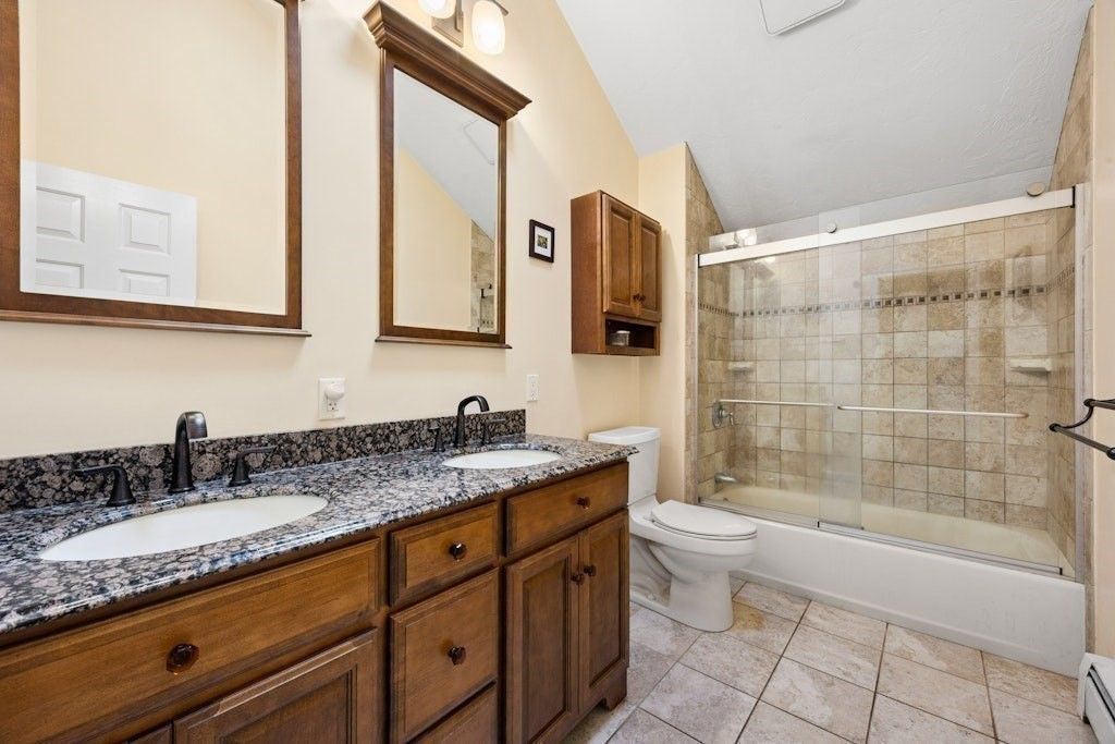 Bathroom, Dual Sink Vanities, Glass Shower, Interior