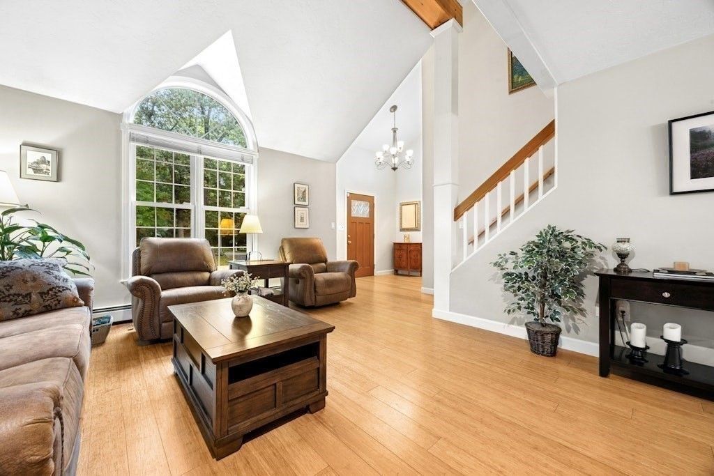Chandelier, Interior, Living room, Wood Texture Flooring