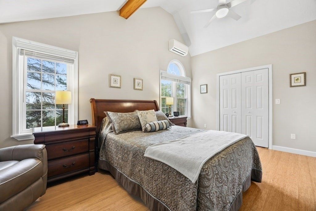 Bedroom, Interior, Wooden Beams, Wood Texture Flooring