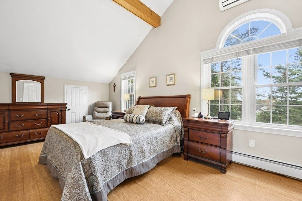 Bedroom, Interior, Wooden Beams, Wood Texture Flooring