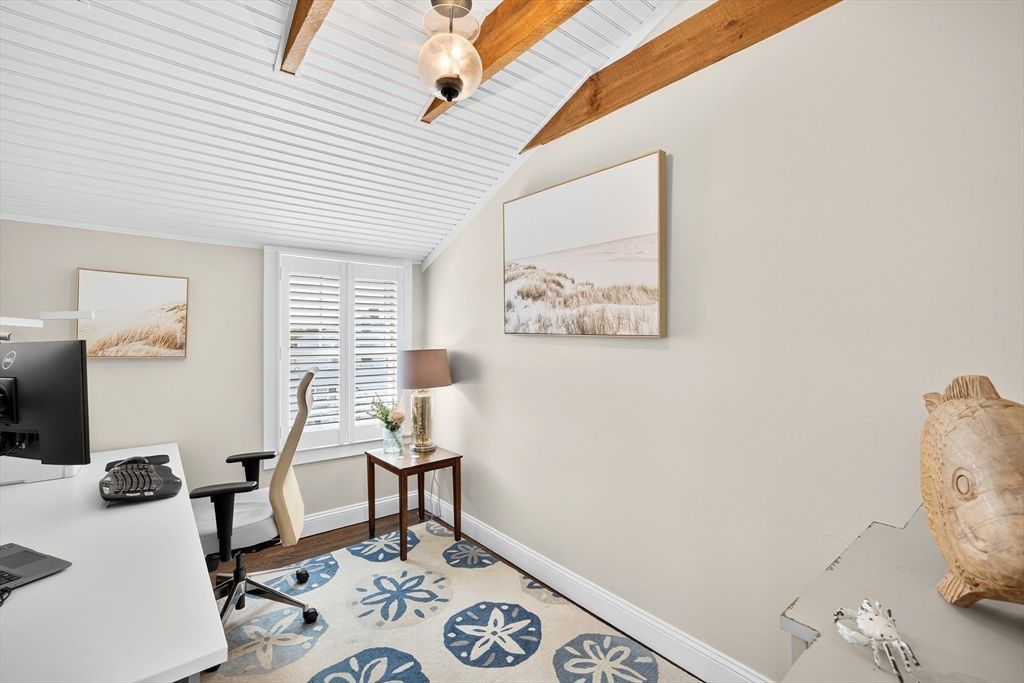 Home Office, Interior, Wooden Beams