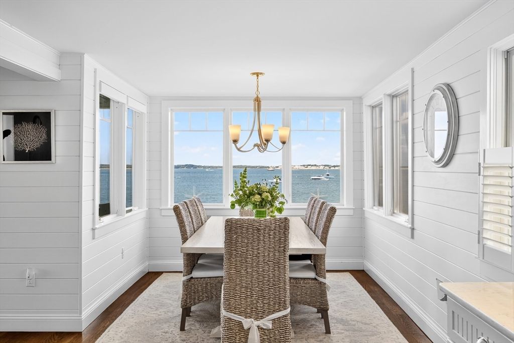 Chandelier, Dining room, Interior, Water, Wood Texture Flooring