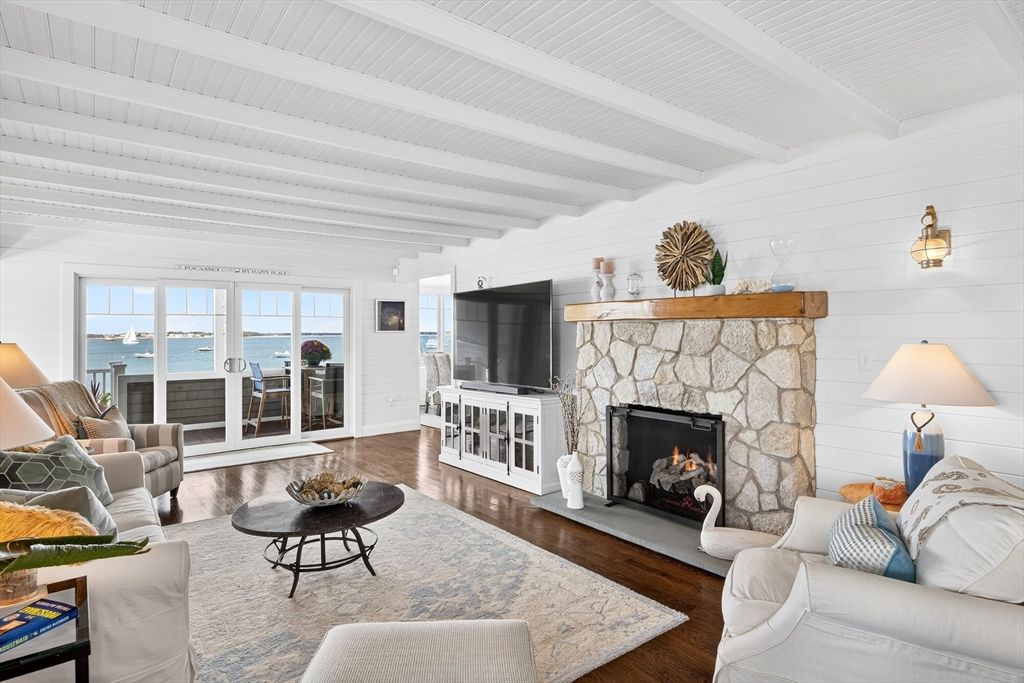 Fireplace, Interior, Living room, Water, Wood Texture Flooring