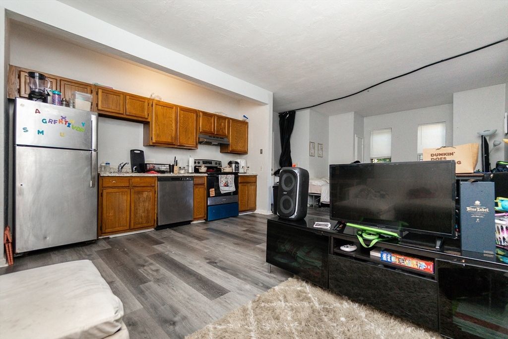 Interior, Kitchen, Wood Texture Flooring