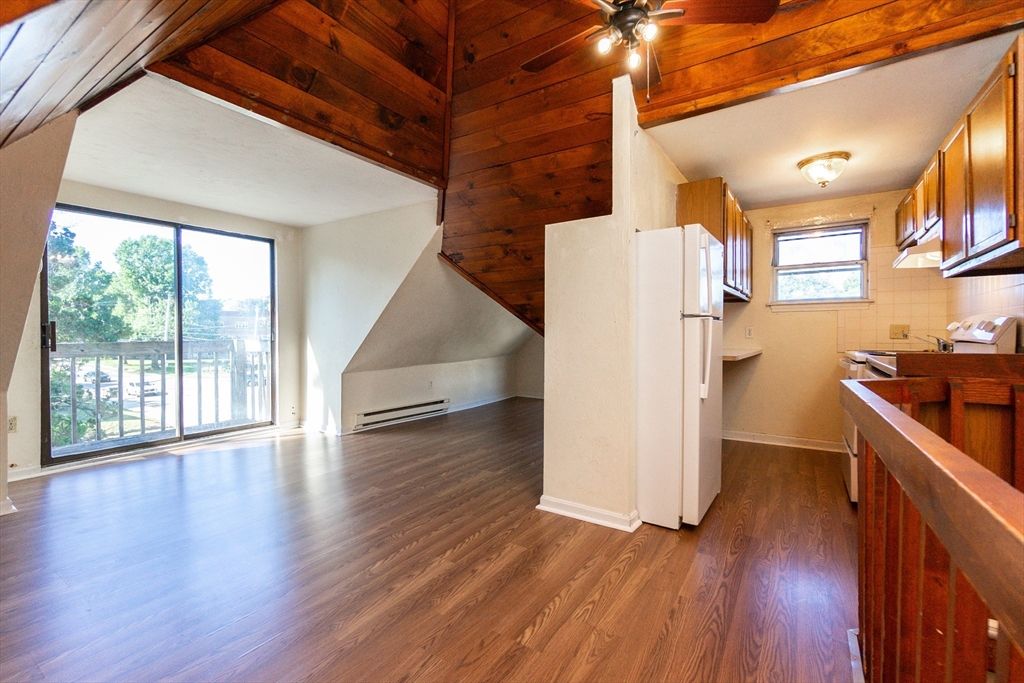 Empty room, Interior, Kitchen, Wooden Ceilings, Wood Texture Flooring, Wooden Walls