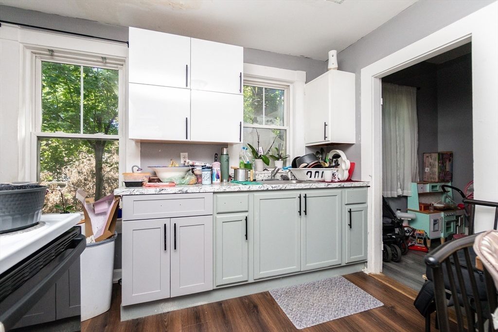 Interior, Kitchen, Wood Texture Flooring