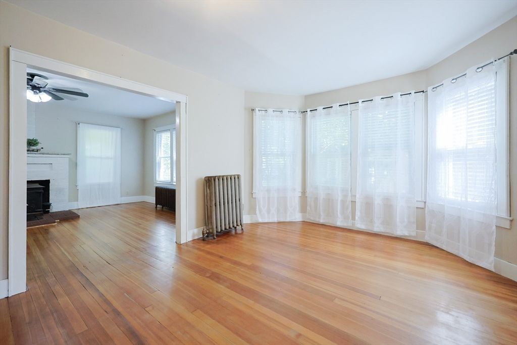 Empty room, Fireplace, Interior, Wood Texture Flooring