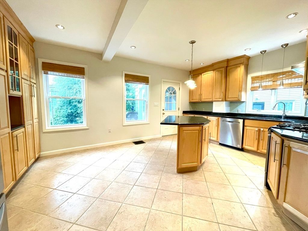 Interior, Kitchen, Pendant Lights, Recessed Lighting, Stainless Steel Appliances