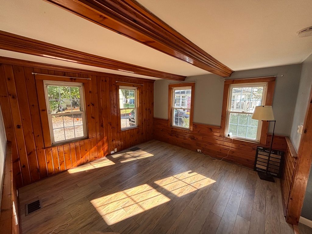 Empty room, Interior, Wood Texture Flooring, Wooden Walls