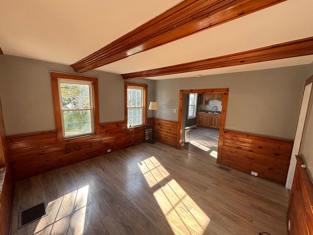 Empty room, Interior, Wood Texture Flooring, Wooden Walls