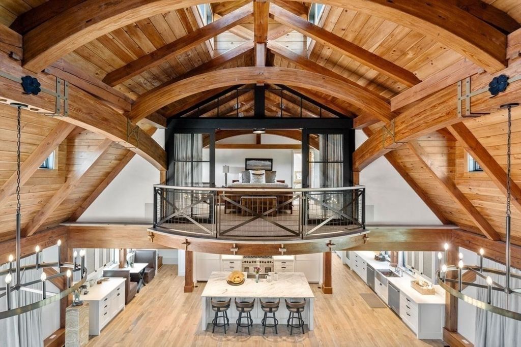 Chandelier, Interior, Wooden Beams, Wooden Ceilings, Wood Texture Flooring