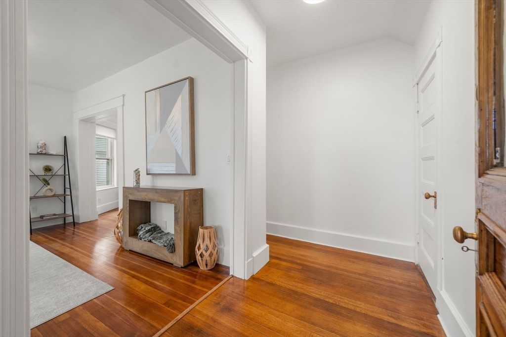 Fireplace, Interior, Recessed Lighting, Wood Texture Flooring