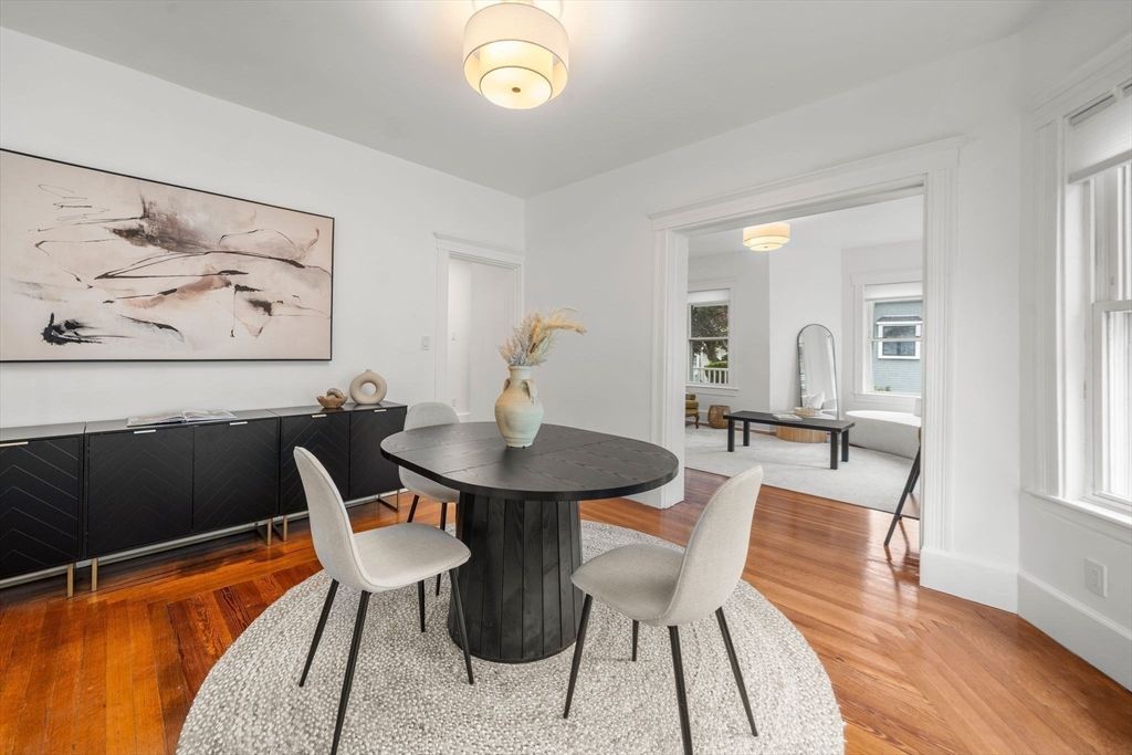 Dining room, Interior, Wood Texture Flooring