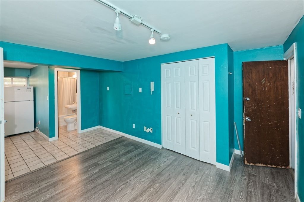 Bathroom, Empty room, Interior, Wood Texture Flooring