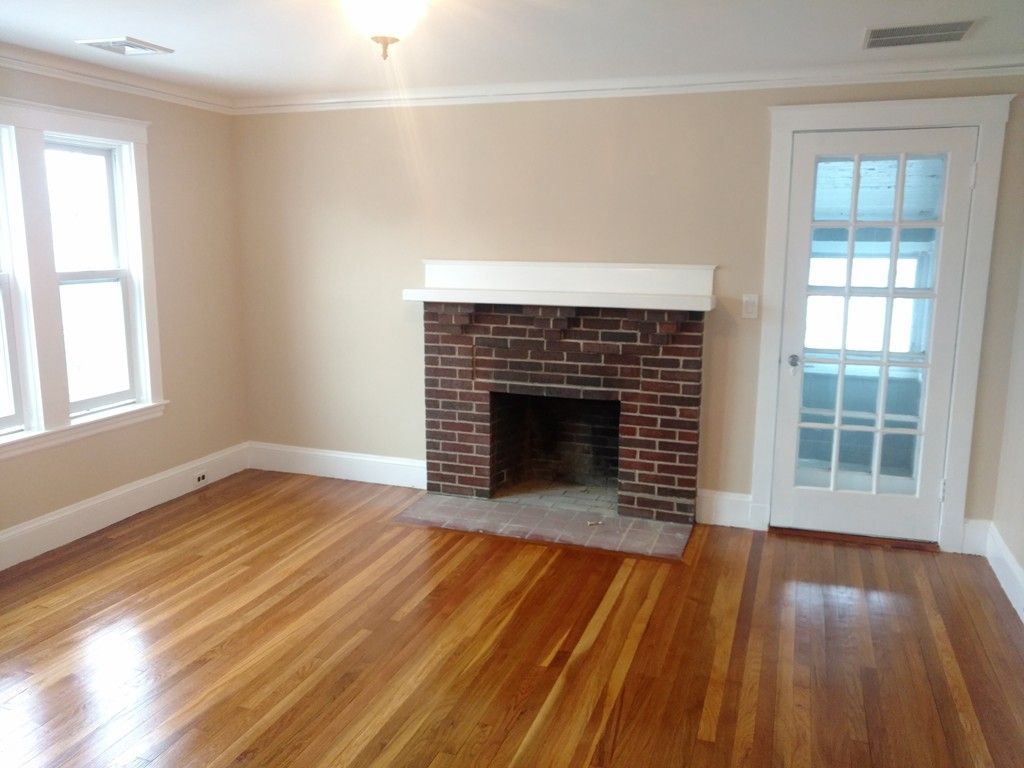 Empty room, Fireplace, Interior, Wood Texture Flooring