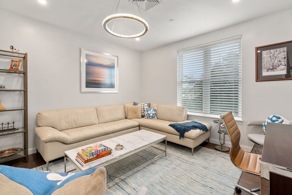 Interior, Living room, Pendant Lights, Recessed Lighting, Wood Texture Flooring