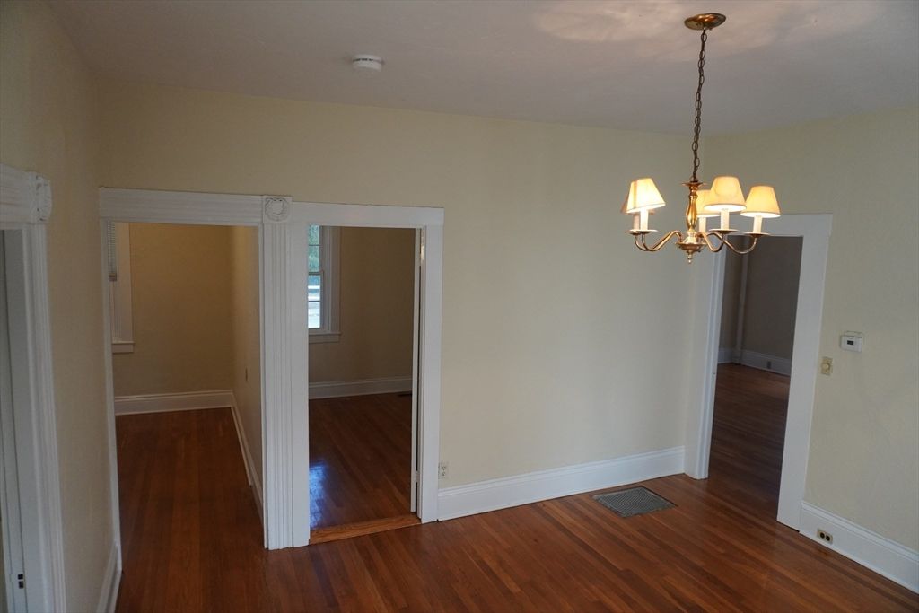 Chandelier, Empty room, Interior, Wood Texture Flooring