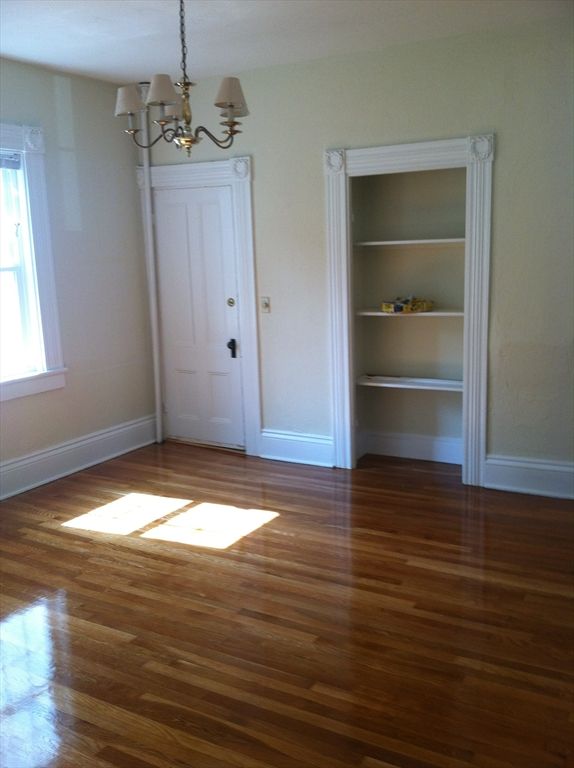 Chandelier, Empty room, Interior, Wood Texture Flooring