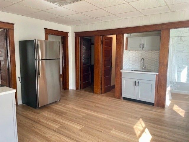 Interior, Kitchen, Wood Texture Flooring