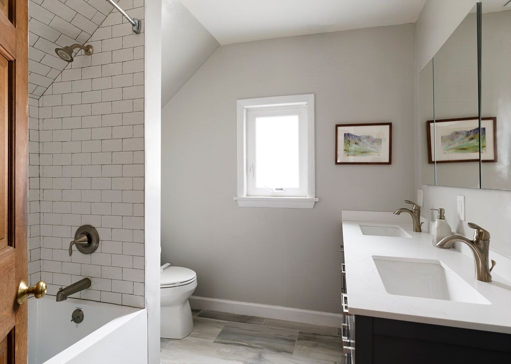 Bathroom, Dual Sink Vanities, Interior, Wood Texture Flooring
