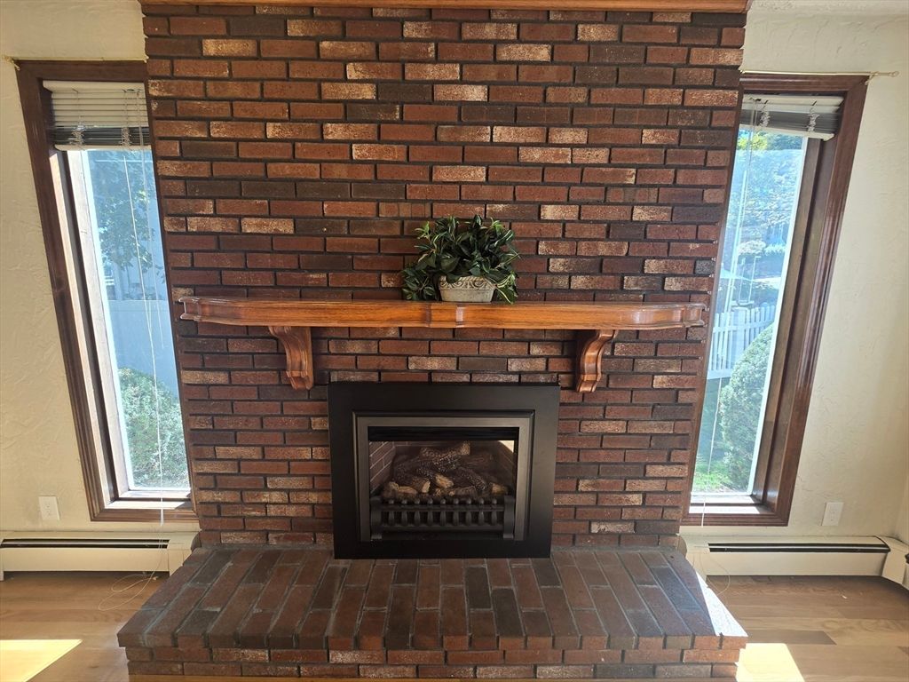 Fireplace, Interior, Stone Walls, Wood Texture Flooring