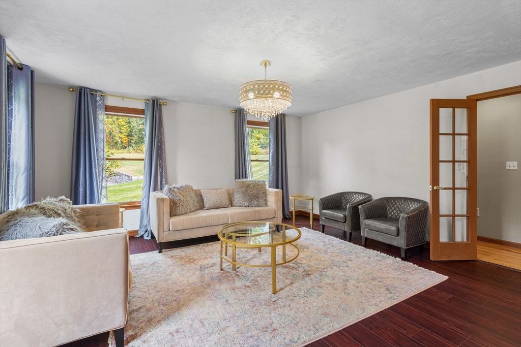 Chandelier, Interior, Living room, Wood Texture Flooring
