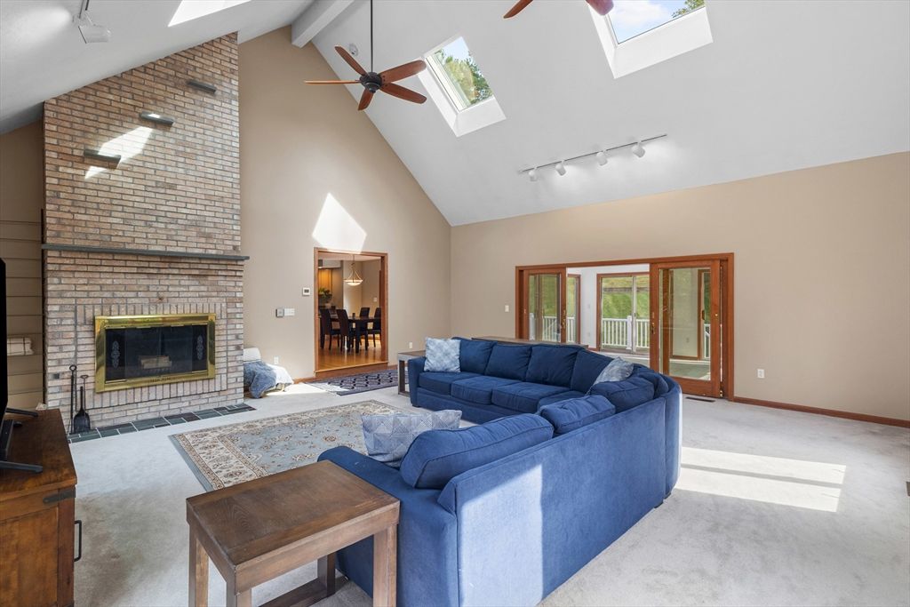 Fireplace, Interior, Living room, Stone Walls