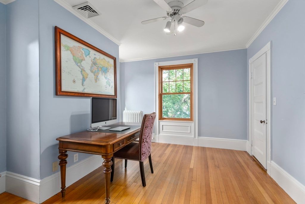 Home Office, Interior, Wood Texture Flooring