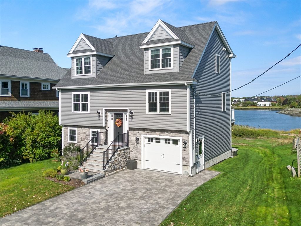 Attached, Backyard, Exterior, Facade, Water, Cape Cod