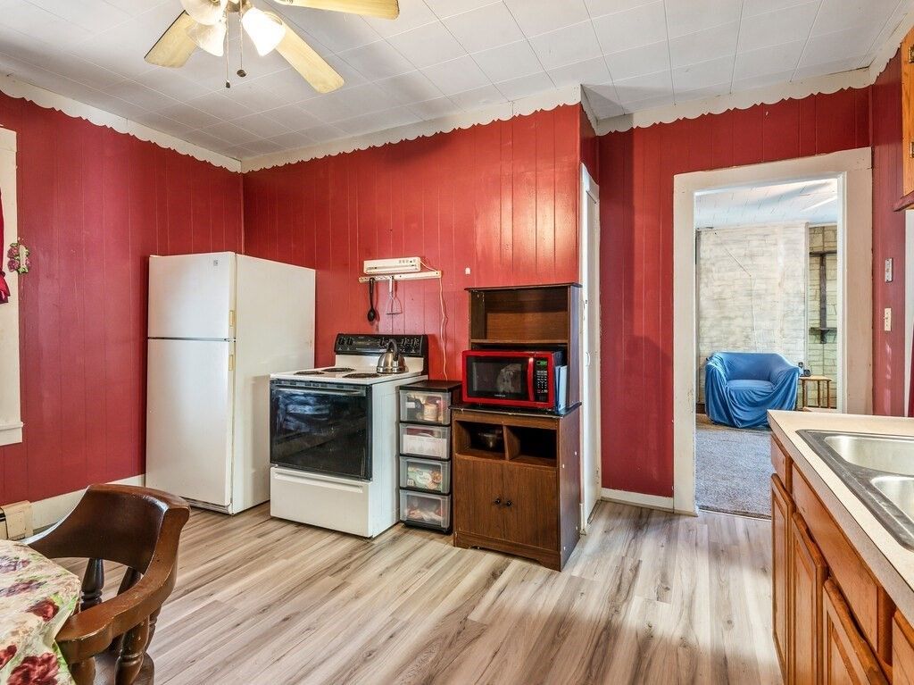 Interior, Kitchen, Wood Texture Flooring