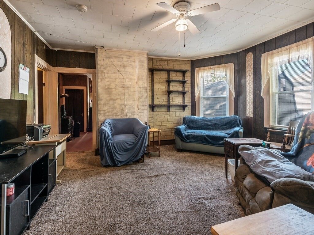 Interior, Living room, Stone Walls, Wooden Walls