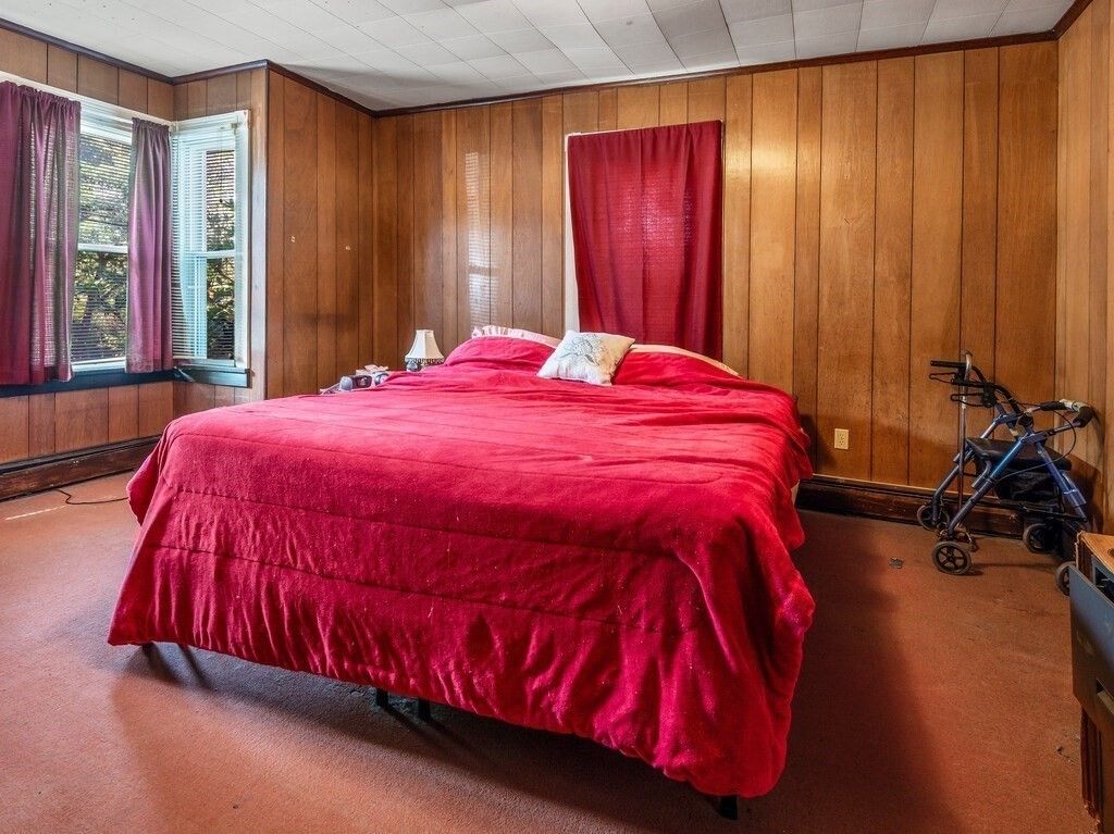 Bedroom, Interior, Wooden Walls