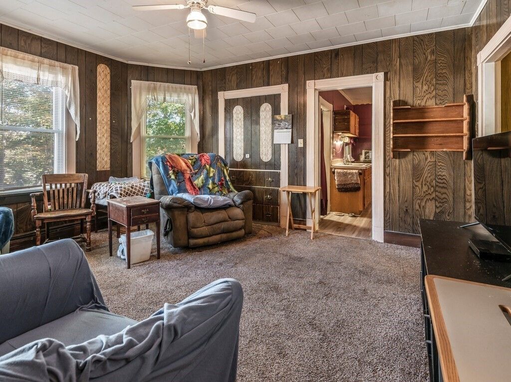 Interior, Living room, Wooden Walls