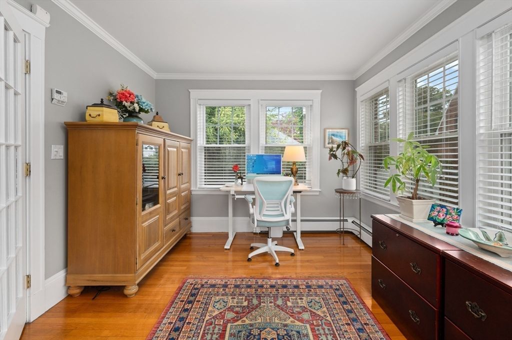 Home Office, Interior, Wood Texture Flooring