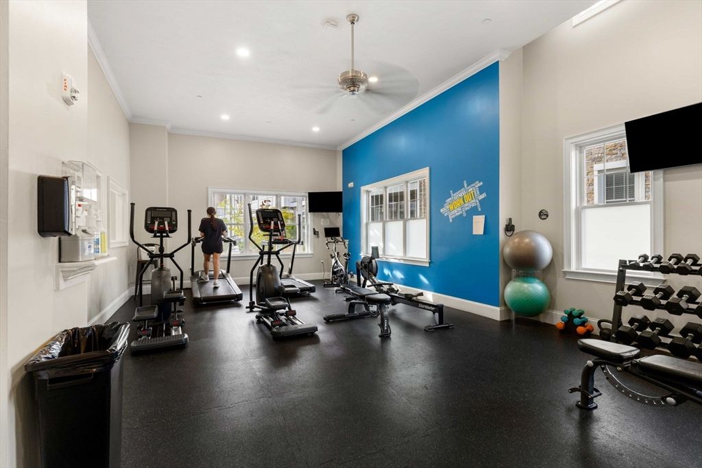 Fitness Equipment, Interior, Recessed Lighting