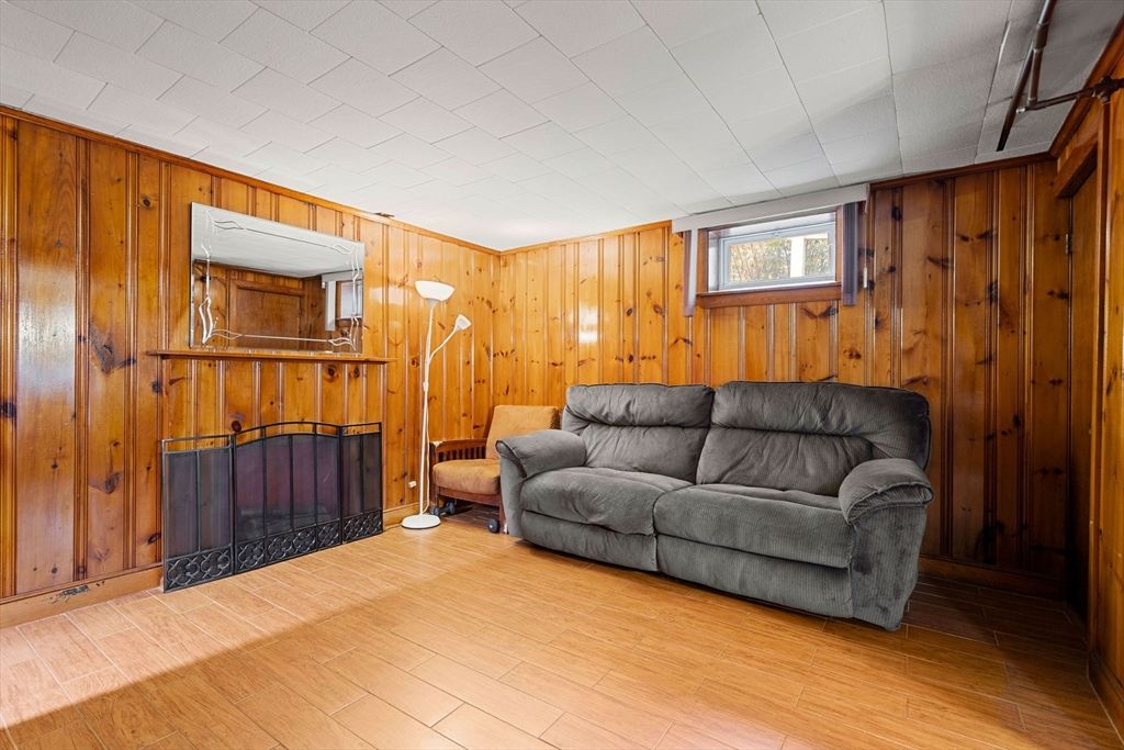 Fireplace, Interior, Living room, Wood Texture Flooring, Wooden Walls