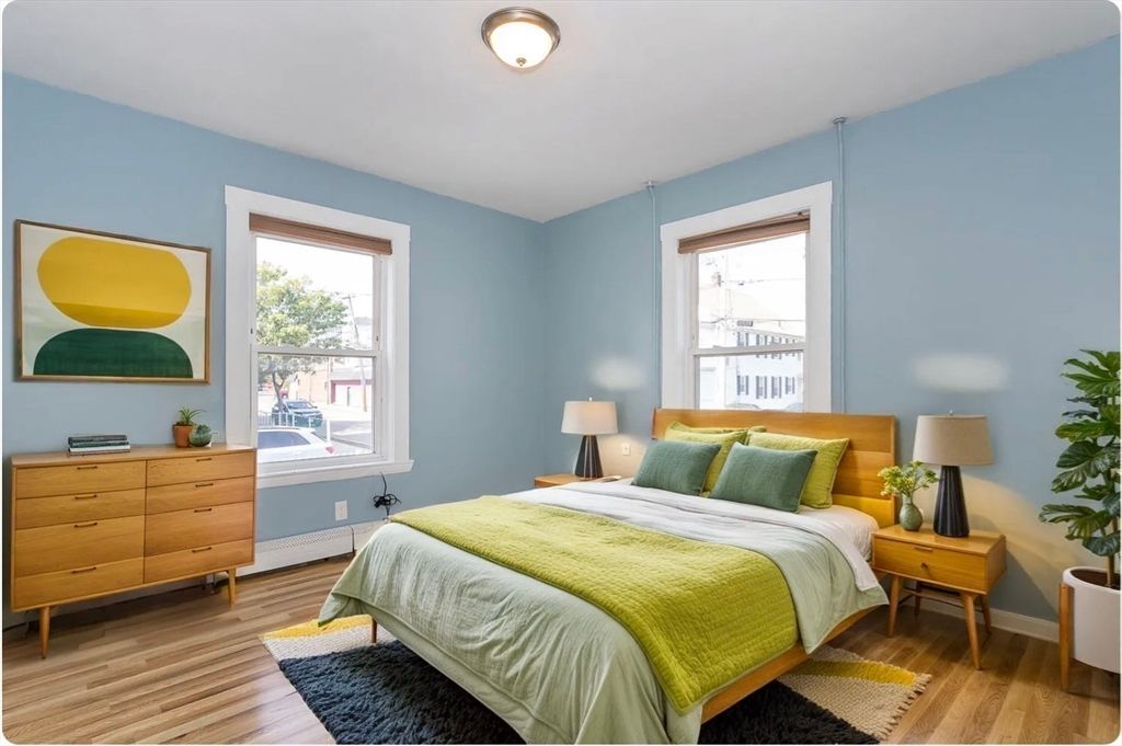 Bedroom, Interior, Wood Texture Flooring