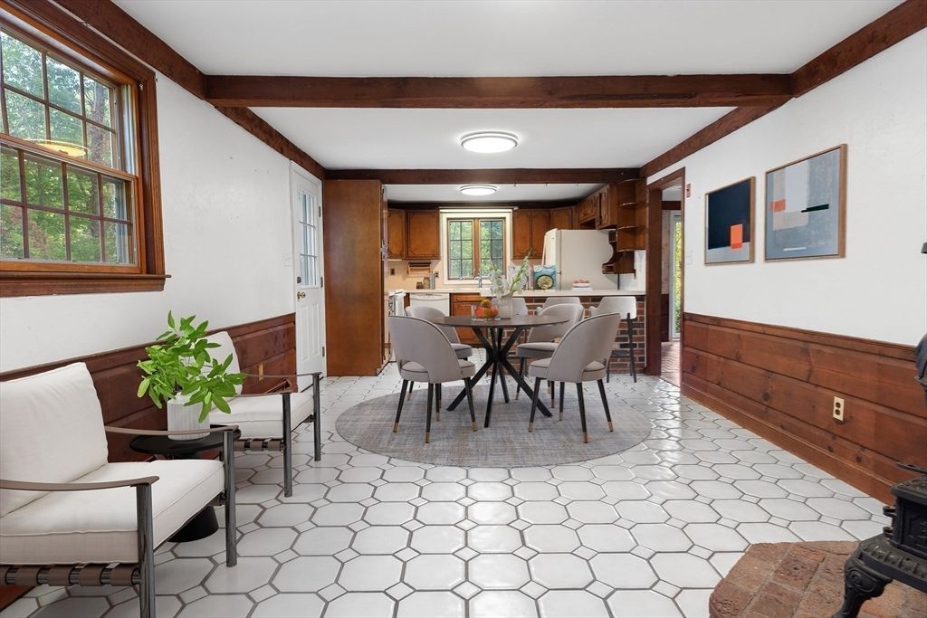 Dining room, Interior, Kitchen, Wooden Walls