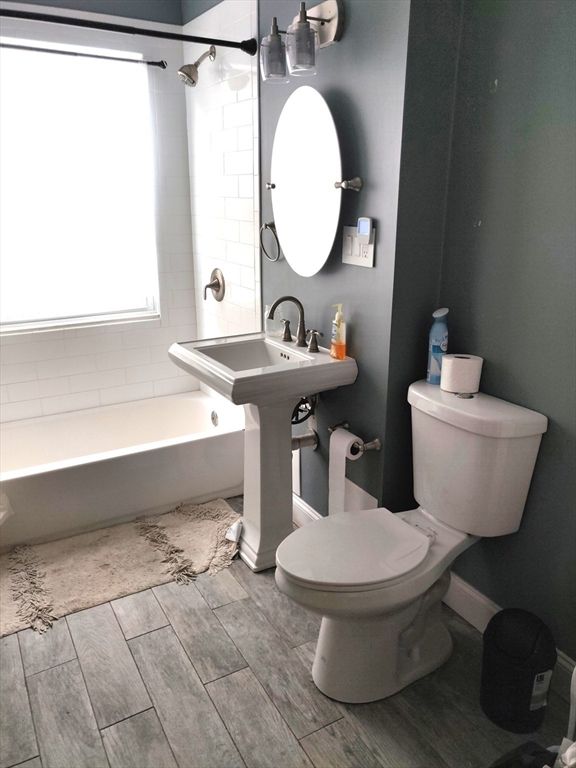 Bathroom, Interior, Wood Texture Flooring