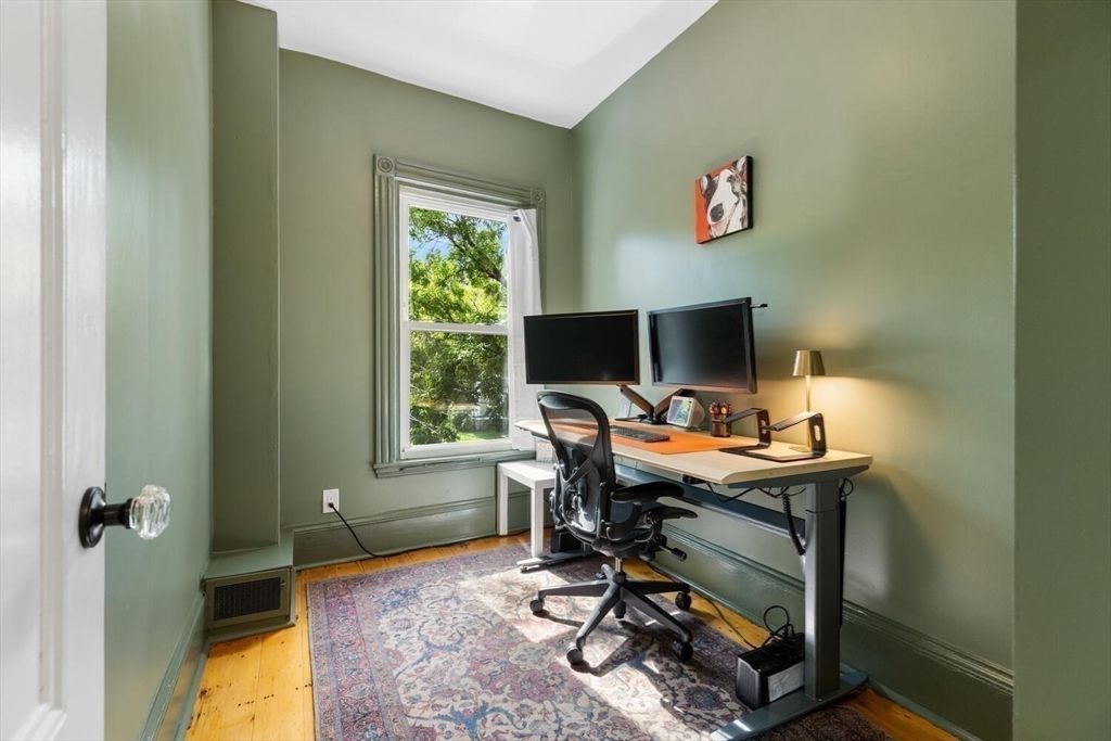 Home Office, Interior, Wood Texture Flooring