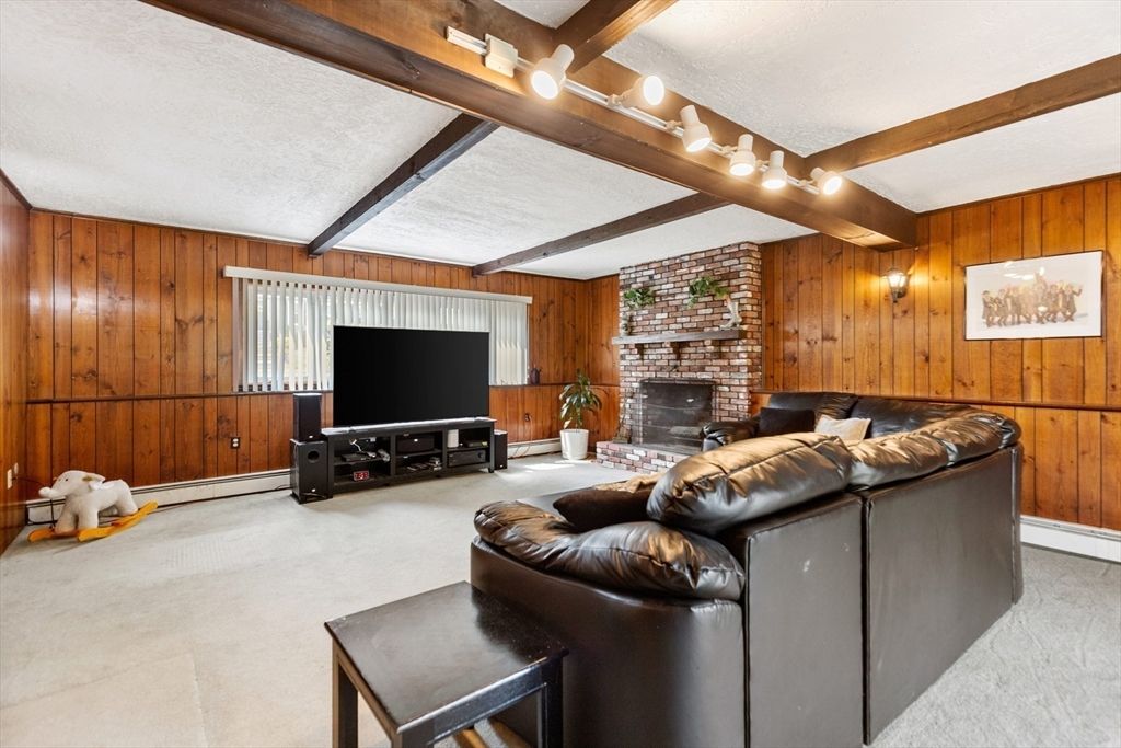 Fireplace, Interior, Living room, Stone Walls, Wooden Beams, Wooden Walls