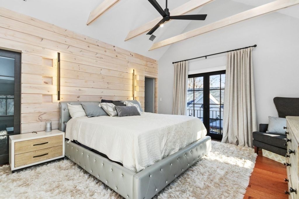 Bedroom, Interior, Wood Texture Flooring, Wooden Walls