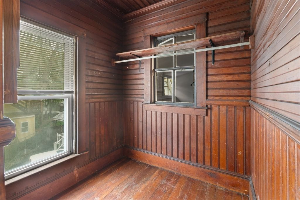 Empty room, Interior, Wooden Ceilings, Wood Texture Flooring, Wooden Walls