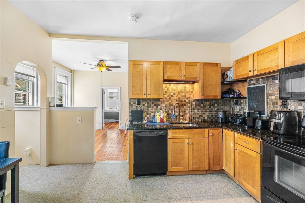 Interior, Kitchen, Wood Texture Flooring