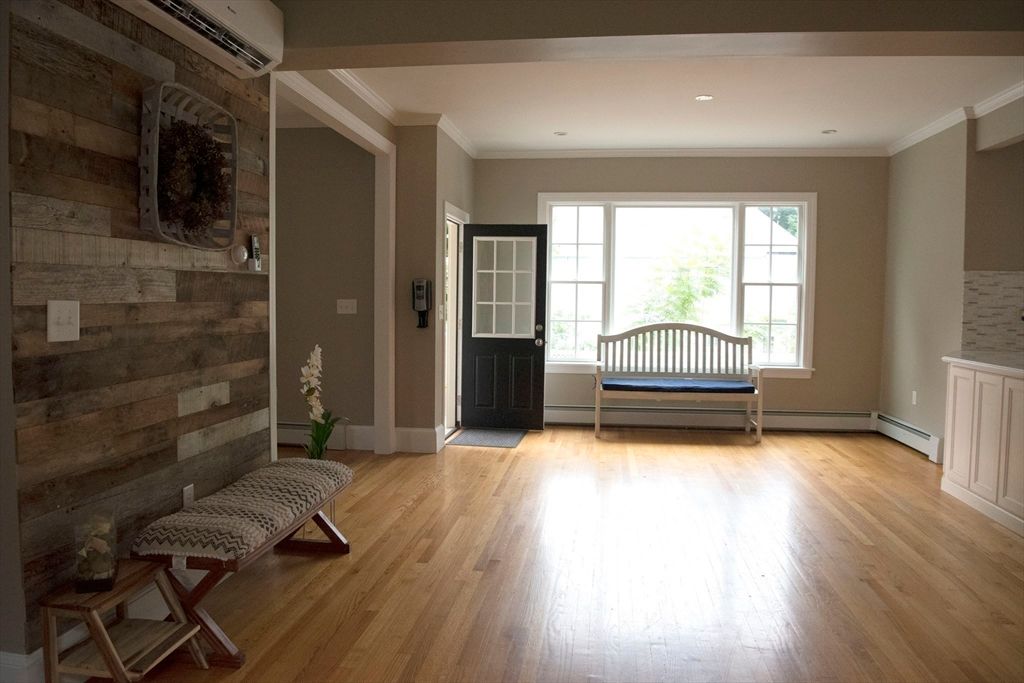 Interior, Recessed Lighting, Wood Texture Flooring, Wooden Walls