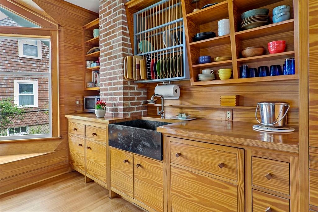Interior, Stone Walls, Wood Texture Flooring, Wooden Walls