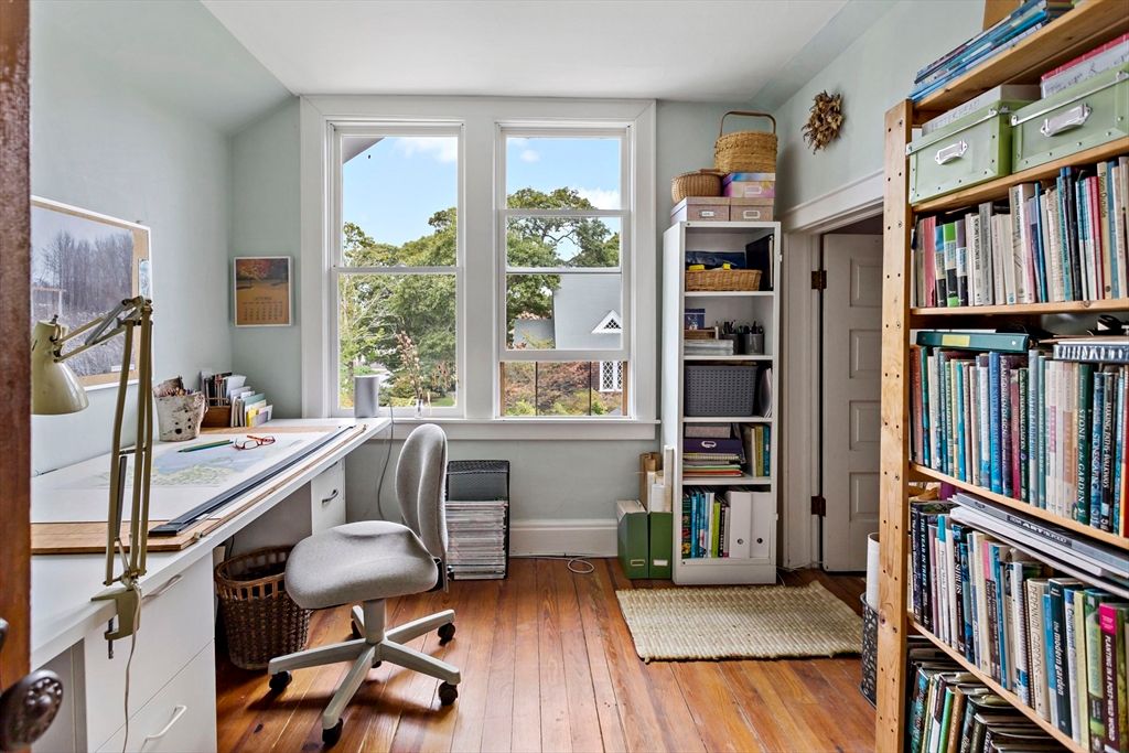Home Office, Interior, Wood Texture Flooring