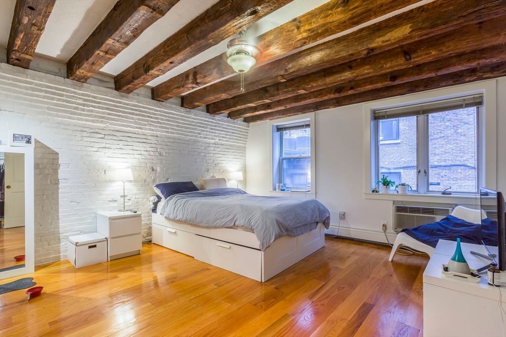 Bedroom, Interior, Stone Walls, Wooden Beams, Wooden Ceilings, Wood Texture Flooring